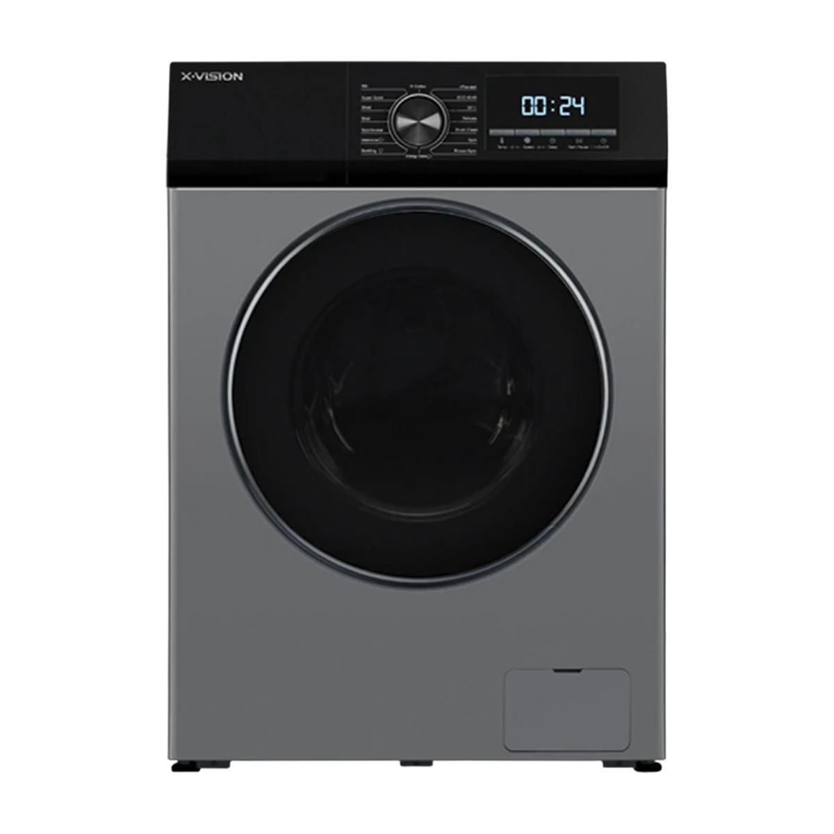 ماشین لباسشویی ایکس ویژن مدل TP82-BSD ظرفیت 8 کیلوگرم-نقره ای ماشین لباسشویی ایکس ویژن مدل TP82-BSD ظرفیت 8 کیلوگرم-نقره ای