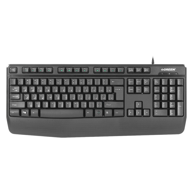 کیبورد گرین مدل GK306، سوییچ ممبران، Full-Size کیبورد گرین مدل GK306، سوییچ ممبران، Full-Size