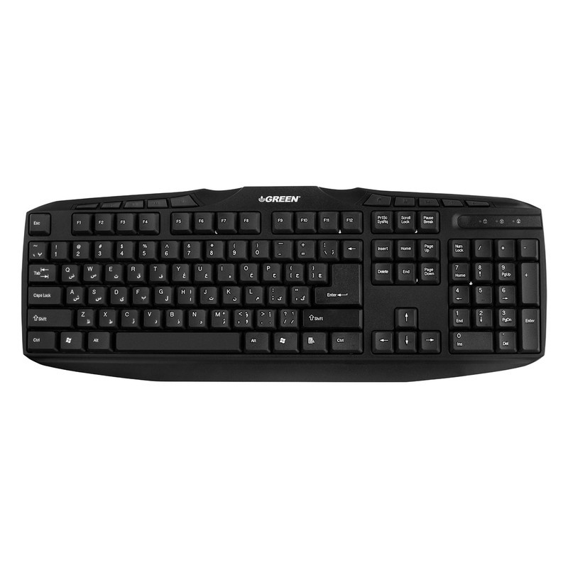 کیبورد گرین مدل GK-302، سوییچ ممبران، Full-Size کیبورد گرین مدل GK-302، سوییچ ممبران، Full-Size