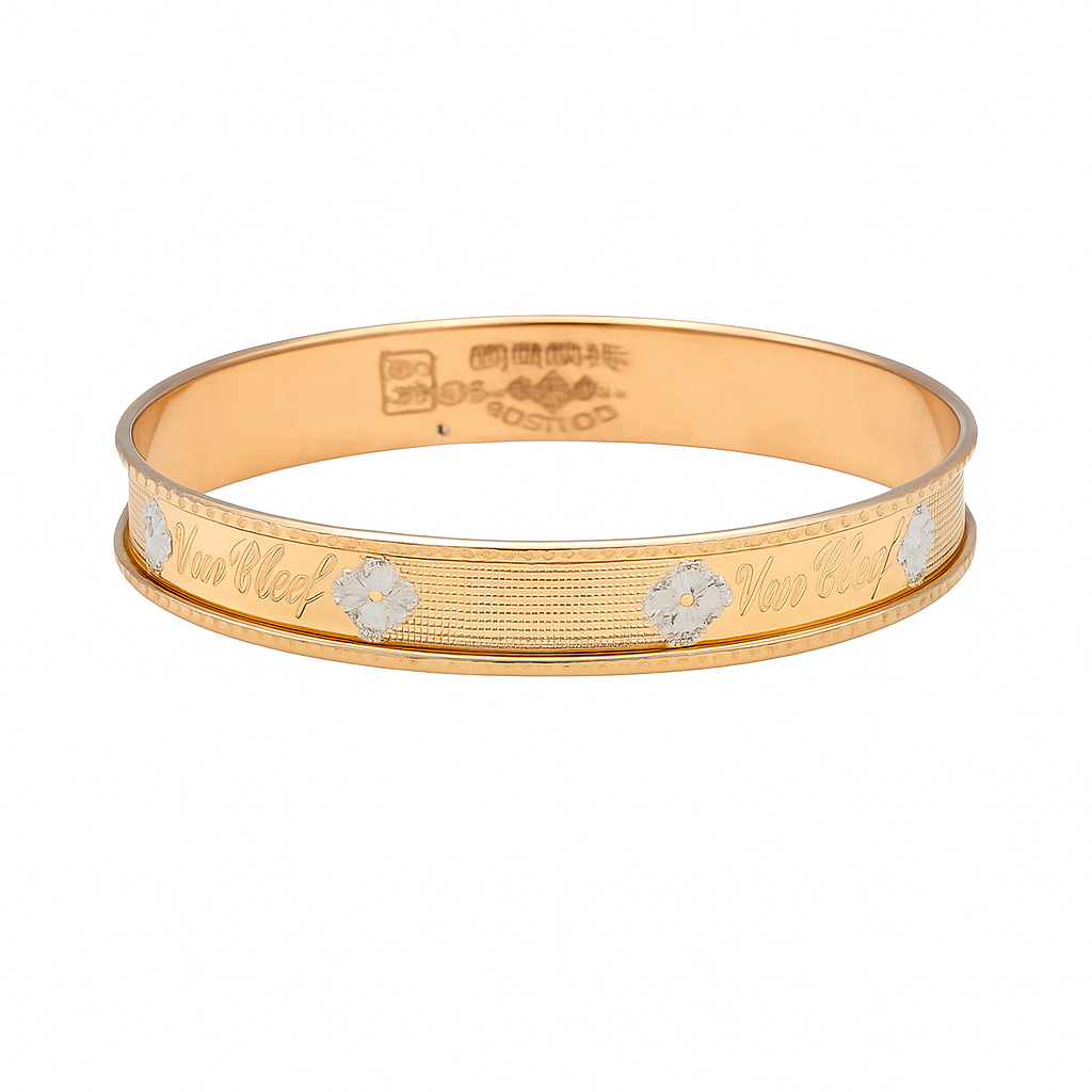 النگو طلا18 عیارگالری طلاعرفان مدل ونکلیف سایز 3 النگو طلا18 عیارگالری طلاعرفان مدل ونکلیف سایز 3