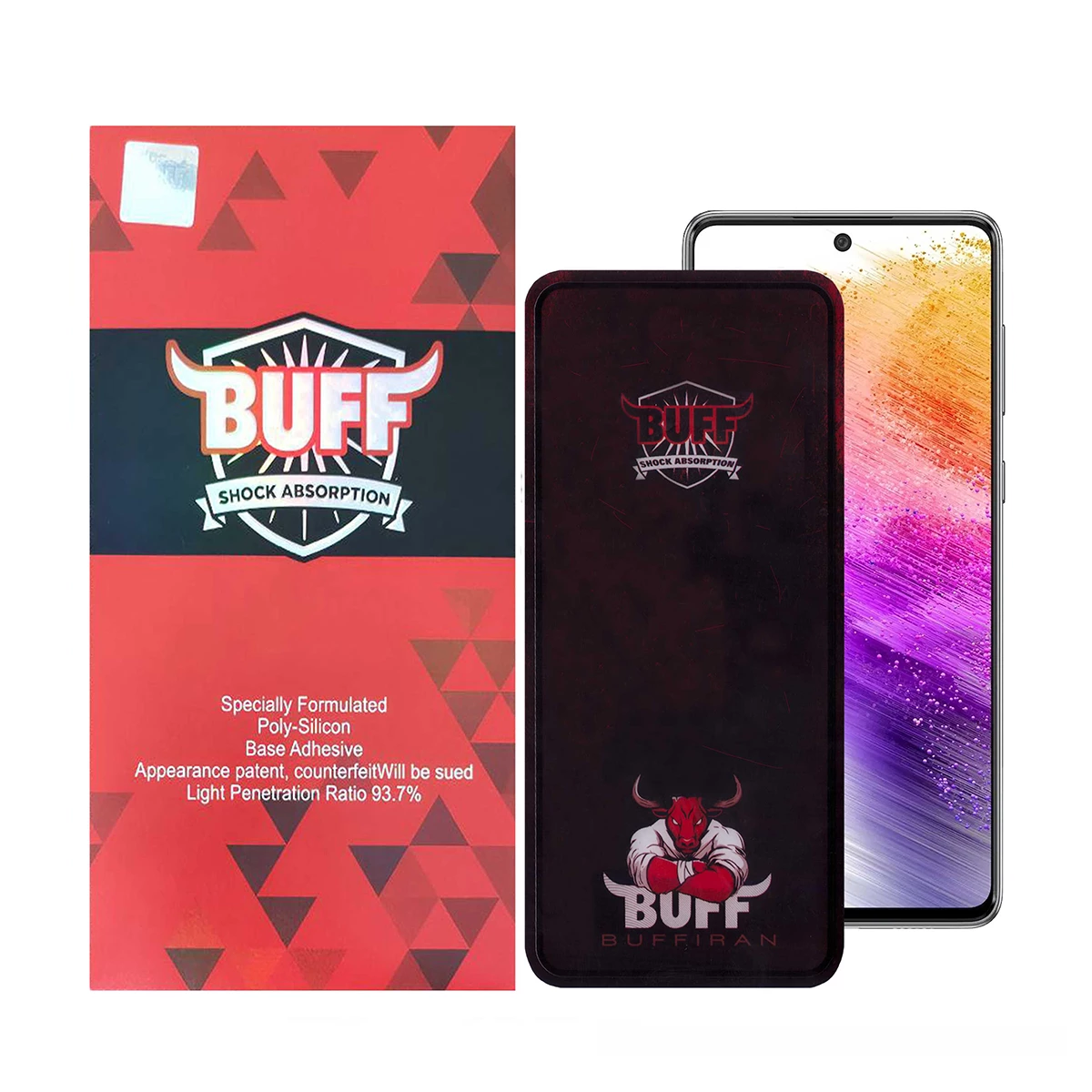 گلس گوشی سامسونگ Galaxy A73 - A72 بوف مدل Muscle-Bull-مشکی گلس گوشی سامسونگ Galaxy A73 - A72 بوف مدل Muscle-Bull-مشکی