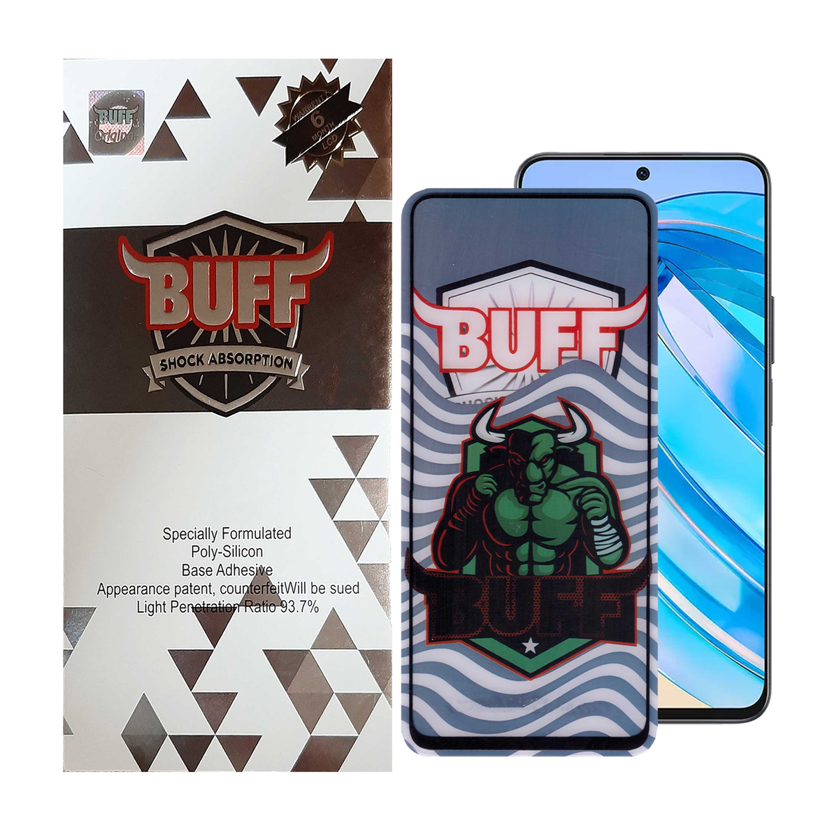 گلس گوشی آنر X8a بوف مدل Super Power-G 5D-مشکی گلس گوشی آنر X8a بوف مدل Super Power-G 5D-مشکی