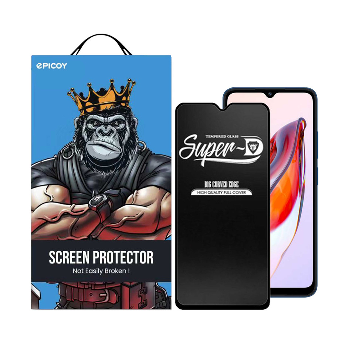 گلس گوشی شیائومی Redmi 12C - 10C اپیکوی مدل Super 5D  گلس گوشی شیائومی Redmi 12C - 10C اپیکوی مدل Super 5D