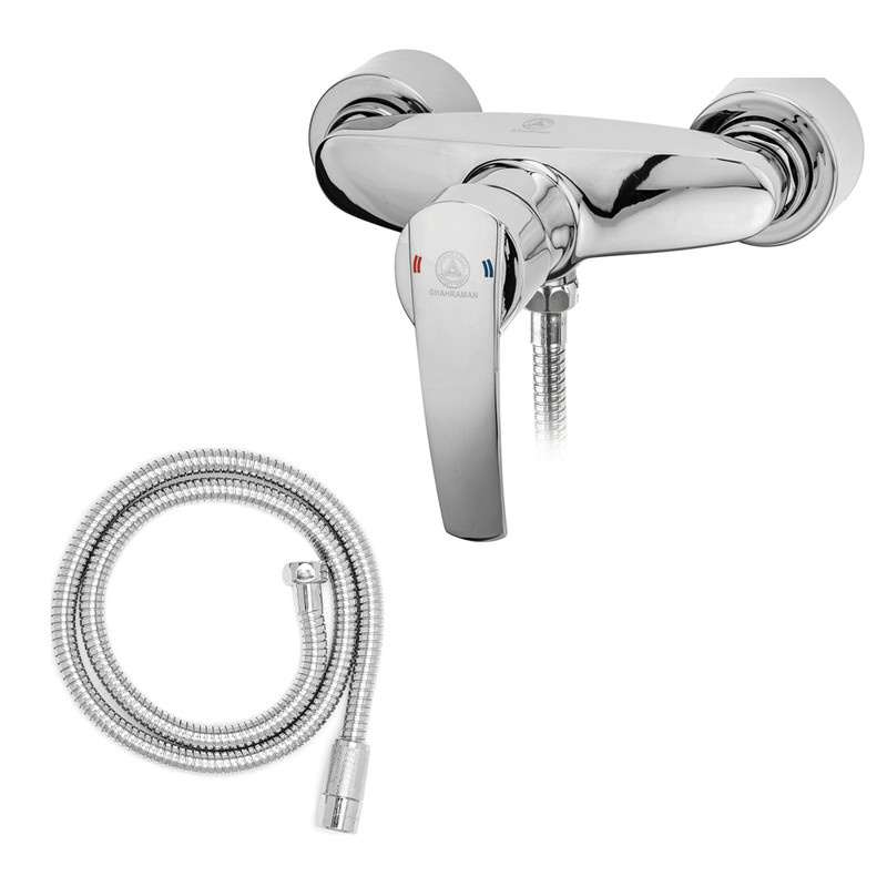 شیر سرویس بهداشتی شیرآلات بهداشتی قهرمان مدل بهادر به همراه شلنگ توالت شیر سرویس بهداشتی شیرآلات بهداشتی قهرمان مدل بهادر به همراه شلنگ توالت