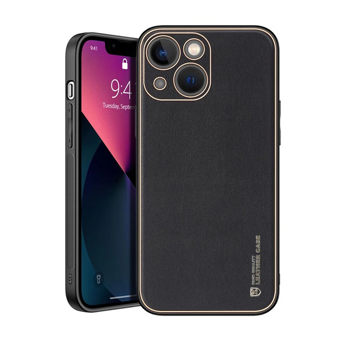 کاور گوشی اپل iPhone 13 - 14 اپیکوی مدل Leather-مشکی کاور گوشی اپل iPhone 13 - 14 اپیکوی مدل Leather-مشکی