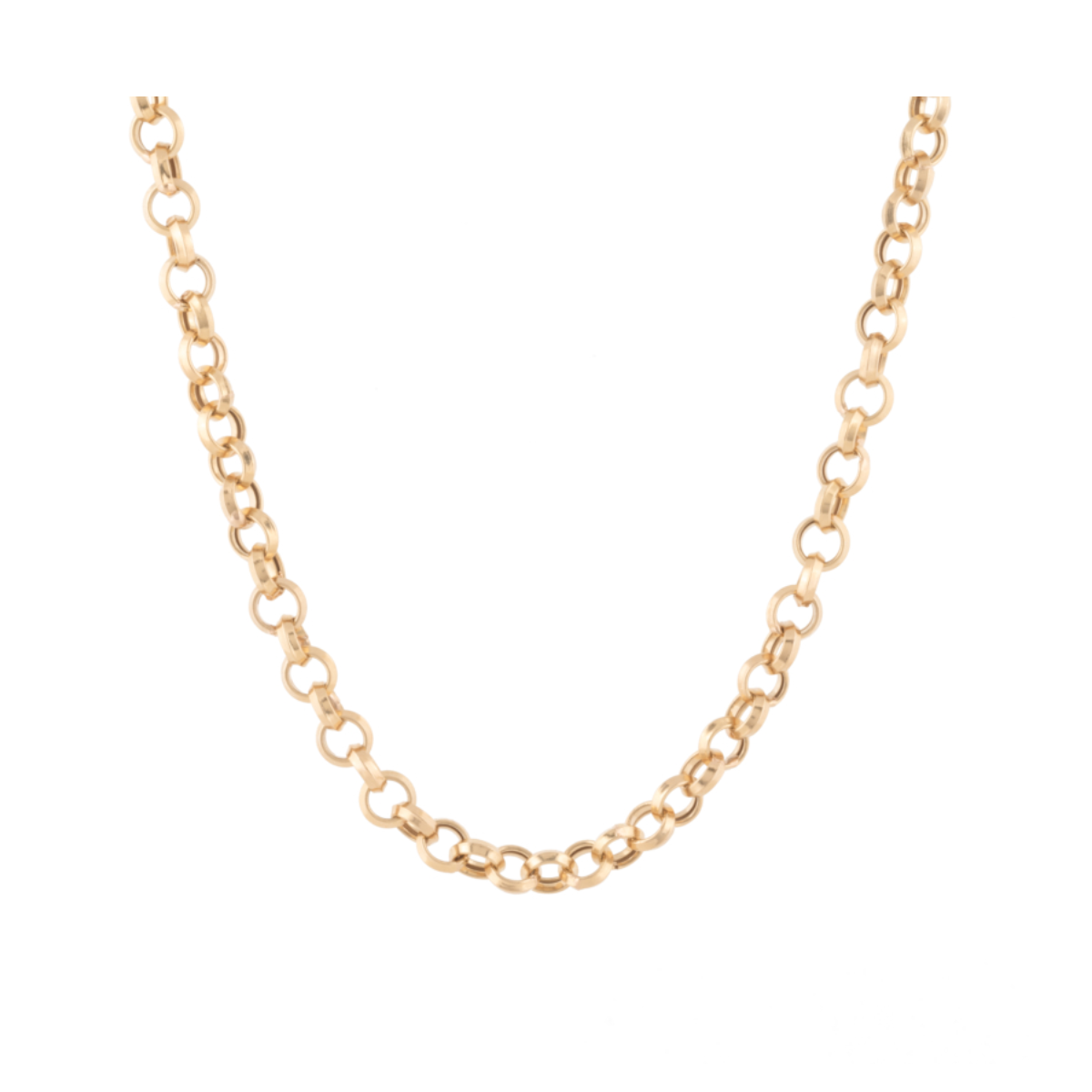 زنجیر طلا زنانه سور گالری مدل رولو کد WN4953-4.55 زنجیر طلا زنانه سور گالری مدل رولو کد WN4953-4.55