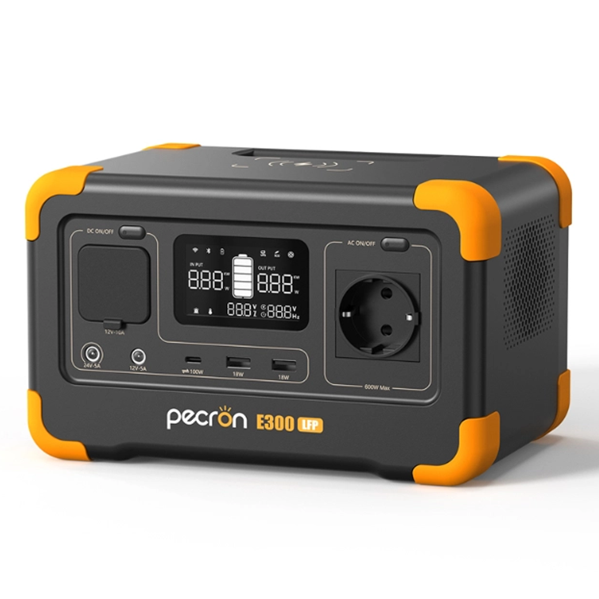 پاور استیشن پکرون مدل E300 LFP 600W ظرفیت ٢٨٨ میلی آمپر ساعت پاور استیشن پکرون مدل E300 LFP 600W ظرفیت ٢٨٨ میلی آمپر ساعت