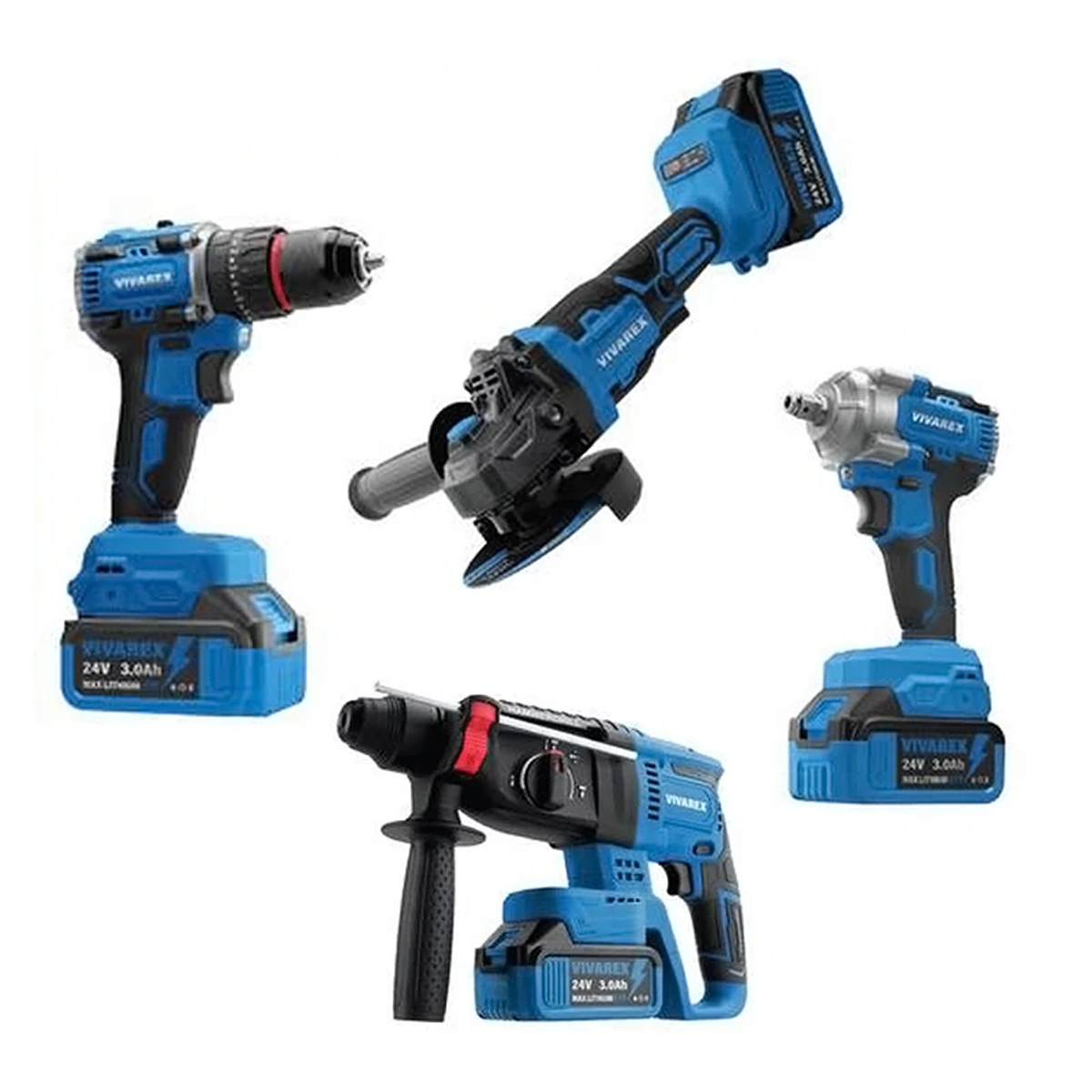 دریل ویوارکس مدل VR2404-BCK مجموعه چهار عددی-چند رنگ دریل ویوارکس مدل VR2404-BCK مجموعه چهار عددی-چند رنگ