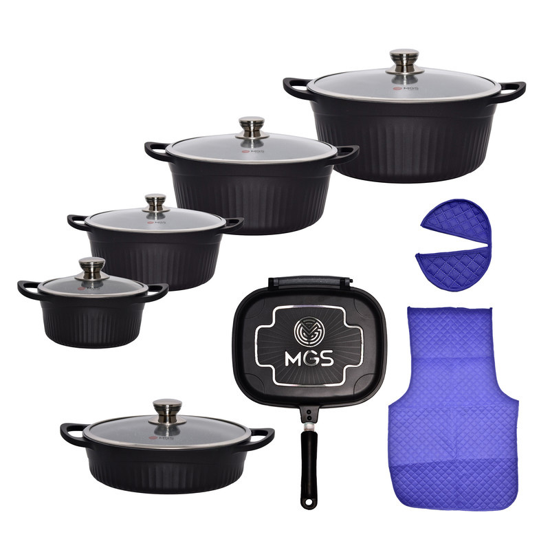 سرویس پخت و پز 15 پارچه ام جی اس مدل جرمنی D سرویس پخت و پز 15 پارچه ام جی اس مدل جرمنی D