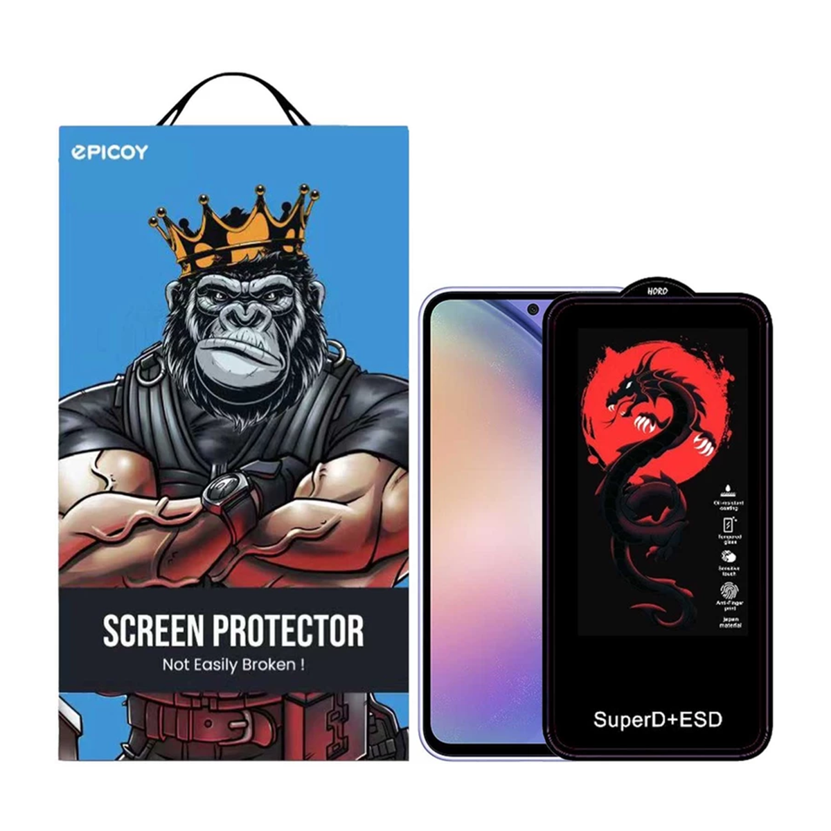 گلس گوشی سامسونگ Galaxy A54 اپیکوی مدل Dragon ESD گلس گوشی سامسونگ Galaxy A54 اپیکوی مدل Dragon ESD