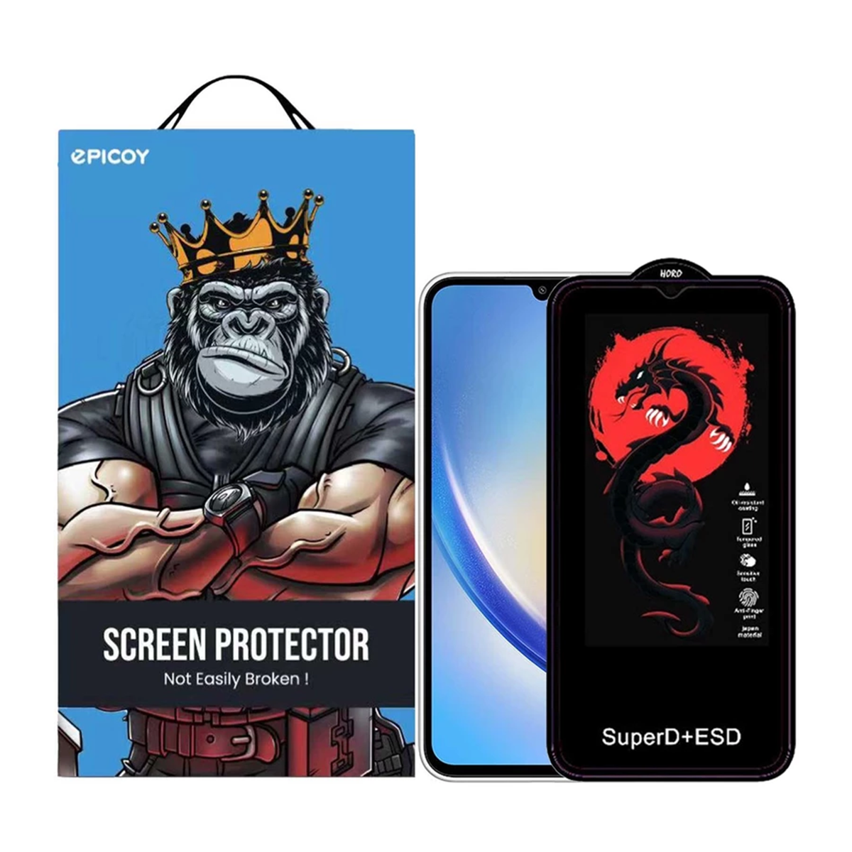 گلس گوشی سامسونگ Galaxy A34 اپیکوی مدل Dragon ESD گلس گوشی سامسونگ Galaxy A34 اپیکوی مدل Dragon ESD