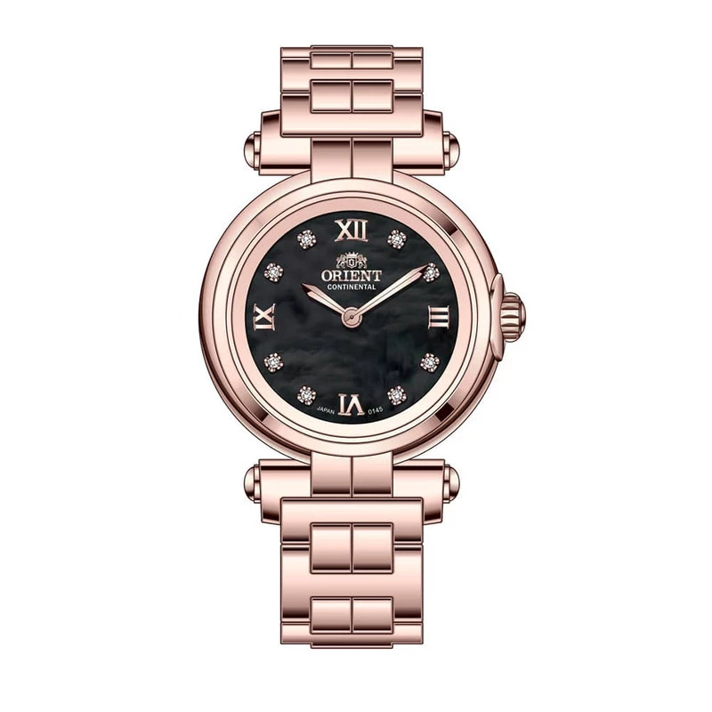 ساعت مچی عقربهای کوارتز زنانه اورینت کانتیننتال مدل 0145-بدنه رزگلد بند رزگلد ساعت مچی عقربهای کوارتز زنانه اورینت کانتیننتال مدل 0145-بدنه رزگلد بند رزگلد