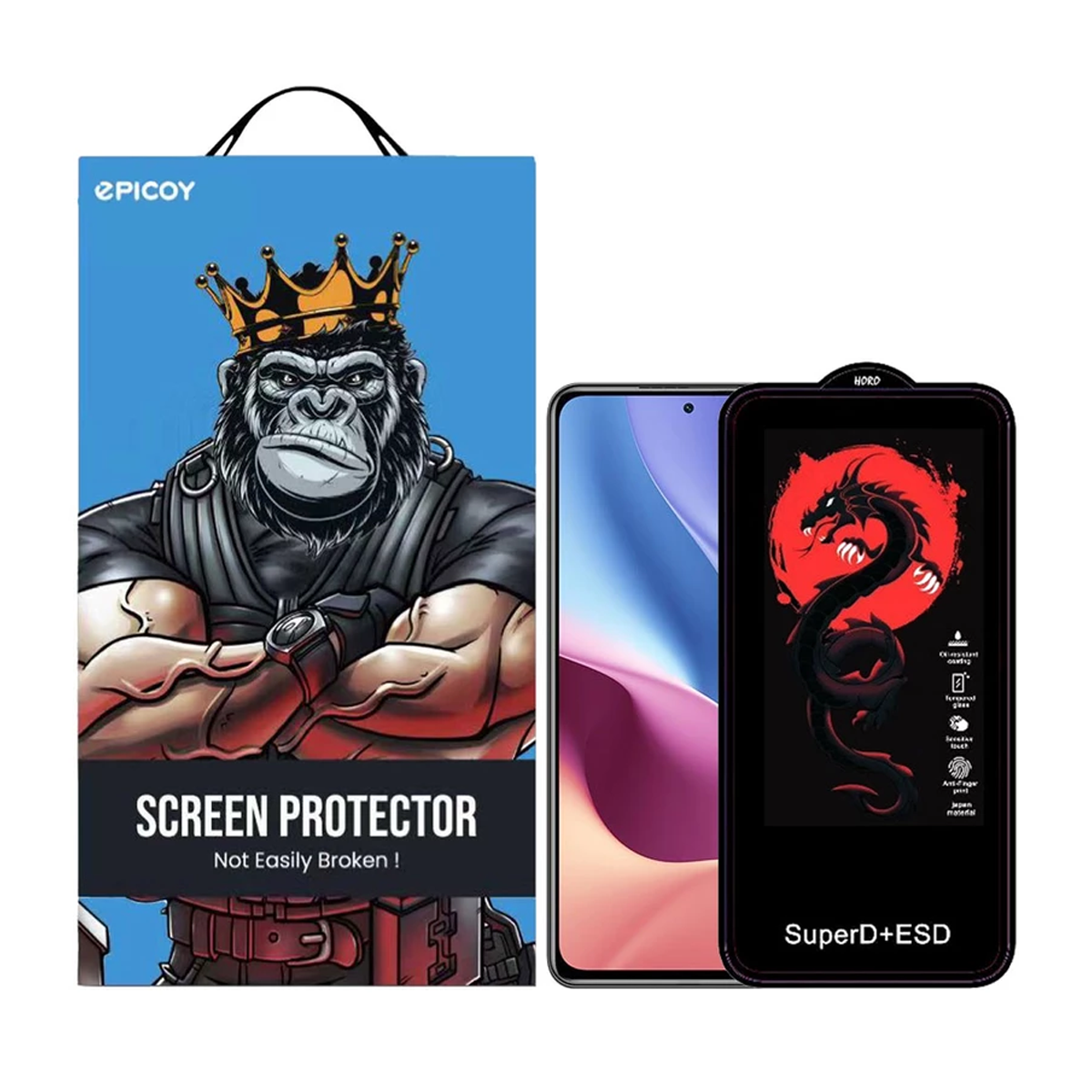 گلس گوشی شیائومی Redmi K40 - K40 Pro - K40S  اپیکوی مدل Dragon ESD-مشکی گلس گوشی شیائومی Redmi K40 - K40 Pro - K40S  اپیکوی مدل Dragon ESD-مشکی