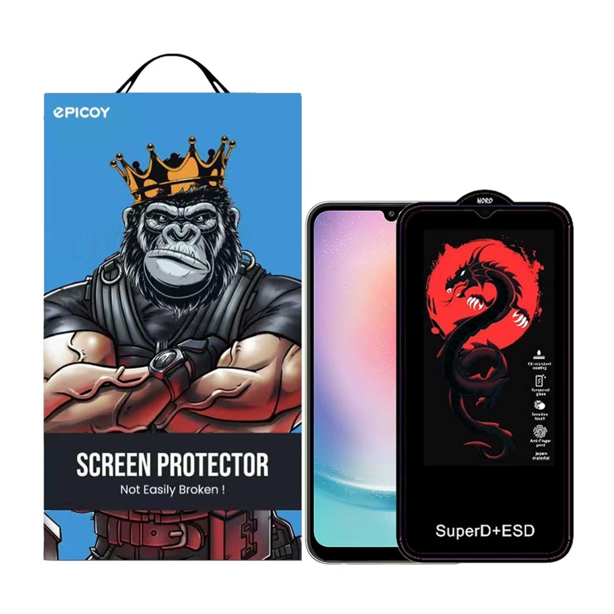 گلس گوشی سامسونگ Galaxy A24 اپیکوی مدل Dragon ESD گلس گوشی سامسونگ Galaxy A24 اپیکوی مدل Dragon ESD