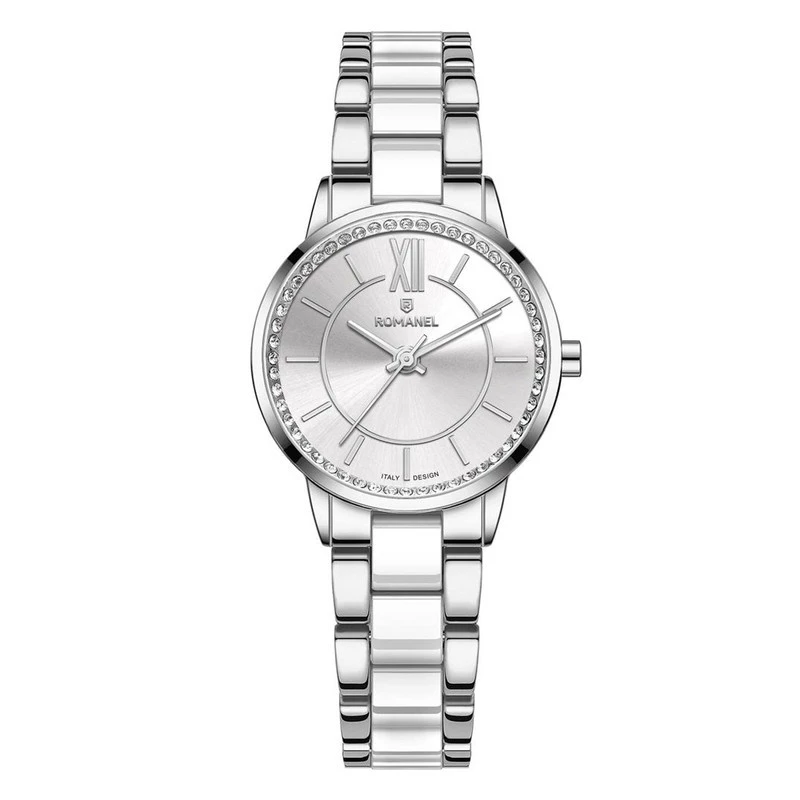 ساعت مچی عقربه ای کوارتز زنانه رومانل مدل RM305001L-A-بدنه نقره ای بند نقره ای ساعت مچی عقربه ای کوارتز زنانه رومانل مدل RM305001L-A-بدنه نقره ای بند نقره ای
