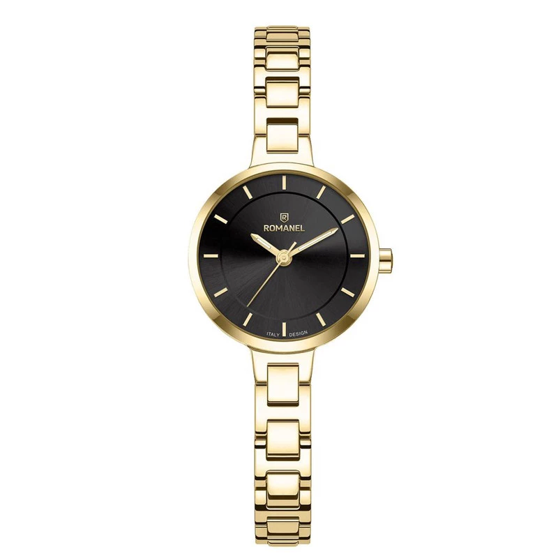 ساعت مچی عقربهای کوارتز زنانه رومانل مدل RM401001L-F-بدنه طلایی بند طلایی ساعت مچی عقربهای کوارتز زنانه رومانل مدل RM401001L-F-بدنه طلایی بند طلایی
