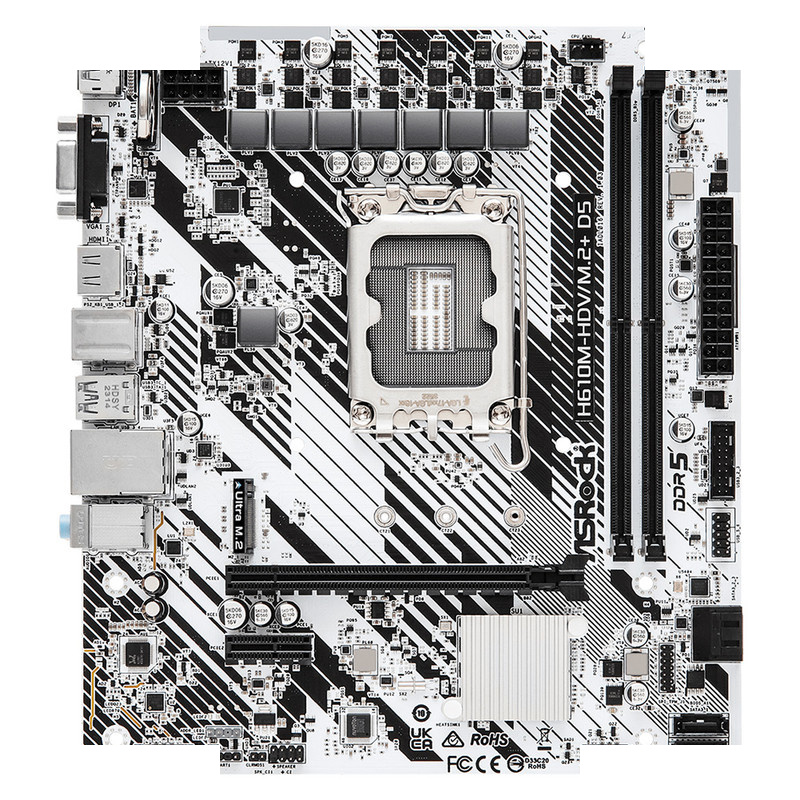 مادربرد ازراک مدل H610M-HDV/M.2 Plus D5 مادربرد ازراک مدل H610M-HDV/M.2 Plus D5