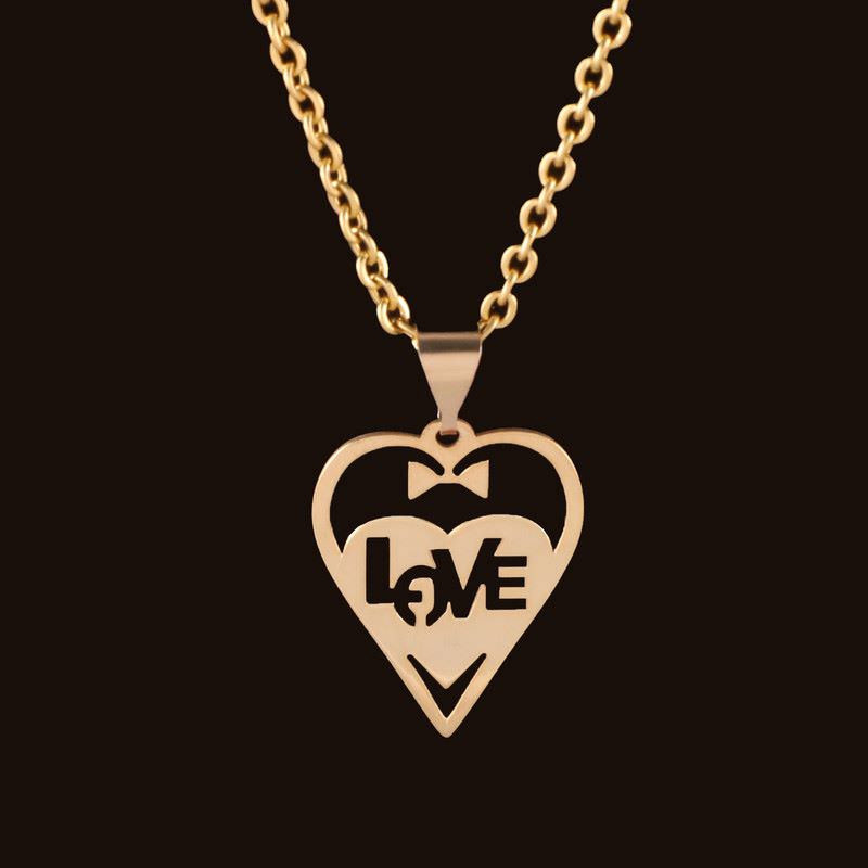 گردنبند طلا با طرح حلقهای (فلامینگو) 18 عیار زنانه گالری قو طلایی مدل لاو قلب و پاپیون تو خالی گردنبند طلا با طرح حلقهای (فلامینگو) 18 عیار زنانه گالری قو طلایی مدل لاو قلب و پاپیون تو خالی