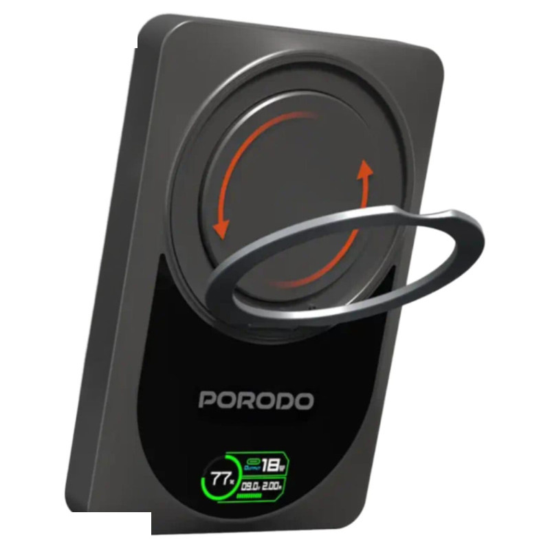 پاوربانک 20 وات پرودو مدل مگ سیف کد PDPBFCH086DG Qi2 ظرفیت 10000 میلی آمپر ساعت پاوربانک 20 وات پرودو مدل مگ سیف کد PDPBFCH086DG Qi2 ظرفیت 10000 میلی آمپر ساعت