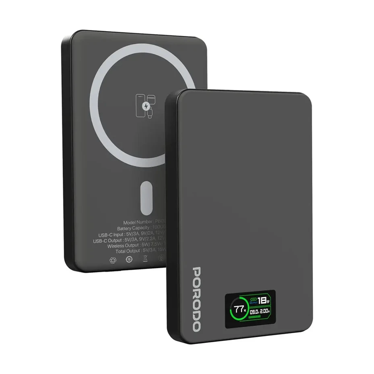 پاوربانک پرودو مدل PBFCH085 ظرفیت 10000 میلی آمپر ساعت پاوربانک پرودو مدل PBFCH085 ظرفیت 10000 میلی آمپر ساعت