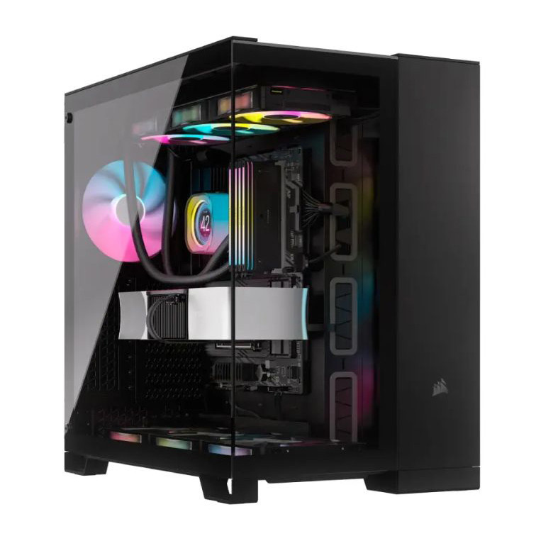 کیس کامپیوتر کورسیر مدل 6500X RGB Dual Chamber BK کیس کامپیوتر کورسیر مدل 6500X RGB Dual Chamber BK