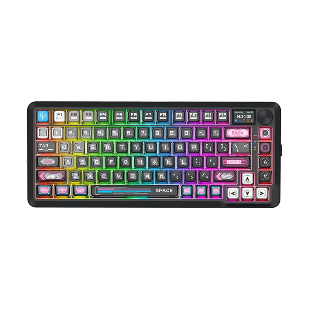 کیبورد بی سیم گیمینگ ردراگون مدل FLEKACT K708 MC PRO RGB کیبورد بی سیم گیمینگ ردراگون مدل FLEKACT K708 MC PRO RGB