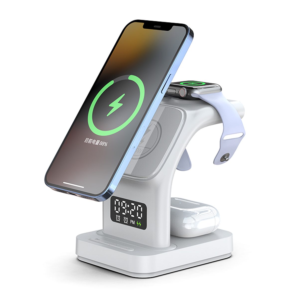 شارژر بی سیم هیسکا مدل HR-09 توان 15 وات-سفید شارژر بی سیم هیسکا مدل HR-09 توان 15 وات-سفید