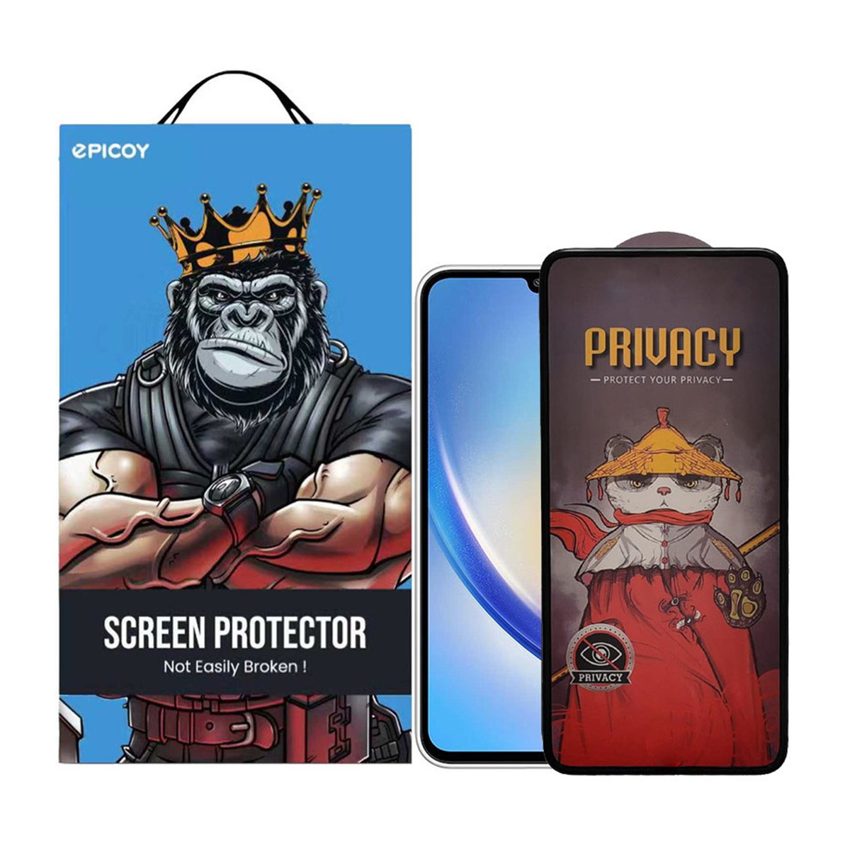 گلس گوشی سامسونگ Galaxy A34 5G اپیکوی مدل AirBag پرایوسی-مشکی