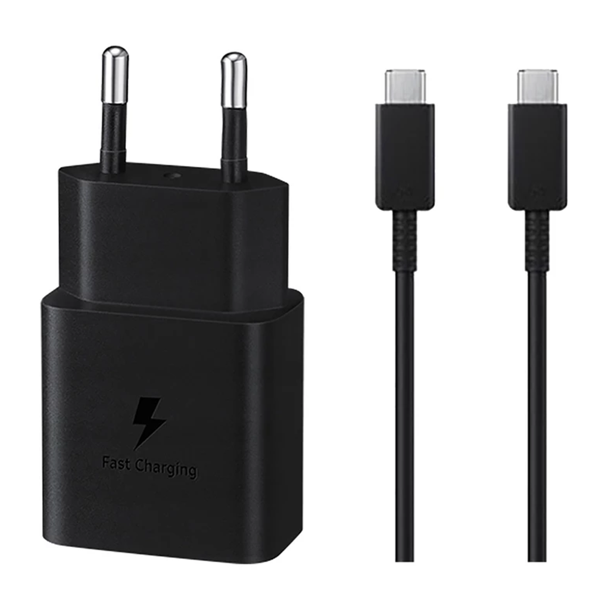 شارژر دیواری سامسونگ مدل EP-T1510 توان 15 وات همراه با کابل دو سر تایپ سی 1.8 متری  شارژر دیواری سامسونگ مدل EP-T1510 توان 15 وات همراه با کابل دو سر تایپ سی 1.8 متری