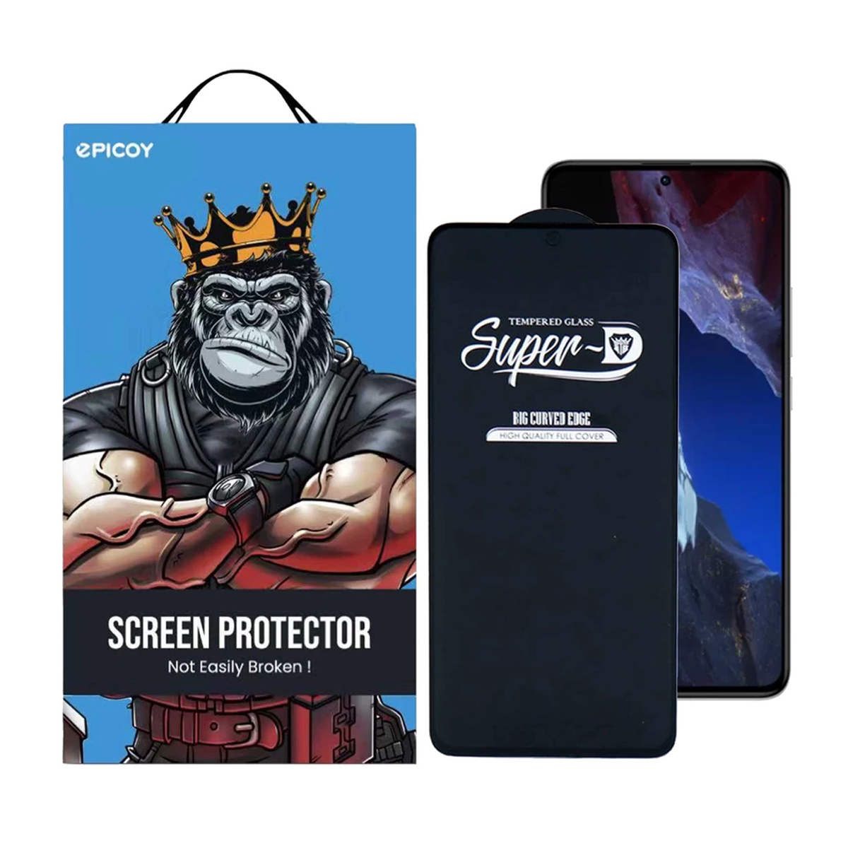 گلس گوشی شیائومی Redmi Note 12 Turbo اپیکوی مدل Super 5D-مشکی گلس گوشی شیائومی Redmi Note 12 Turbo اپیکوی مدل Super 5D-مشکی