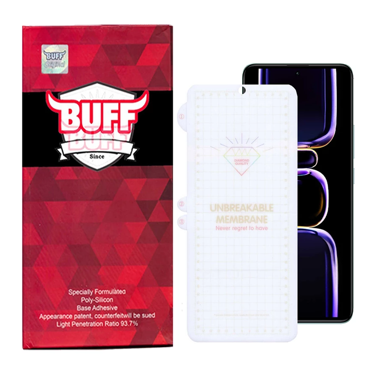 گلس گوشی شیائومی Redmi K60 بوف مدل Hydrogel-بی رنگ گلس گوشی شیائومی Redmi K60 بوف مدل Hydrogel-بی رنگ