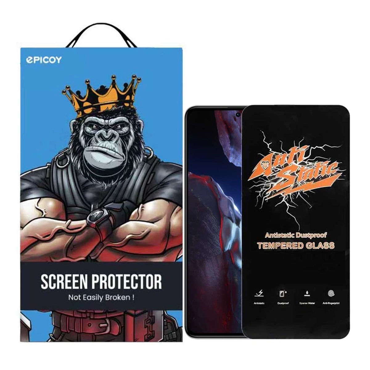 گلس گوشی پوکو F5 Pro - F5 اپیکوی مدل Antistatic Dustproof-مشکی گلس گوشی پوکو F5 Pro - F5 اپیکوی مدل Antistatic Dustproof-مشکی