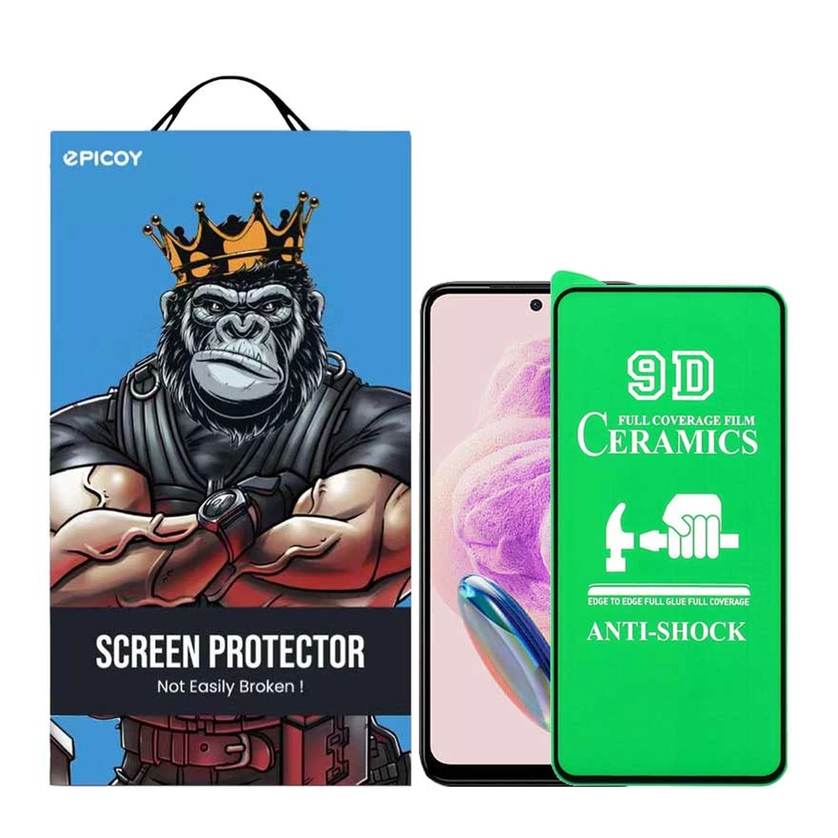 محافظ صفحه نمایش گوشی شیائومی Redmi Note 12S اپیکوی سرامیکی مدل unbreakable-مشکی محافظ صفحه نمایش گوشی شیائومی Redmi Note 12S اپیکوی سرامیکی مدل unbreakable-مشکی