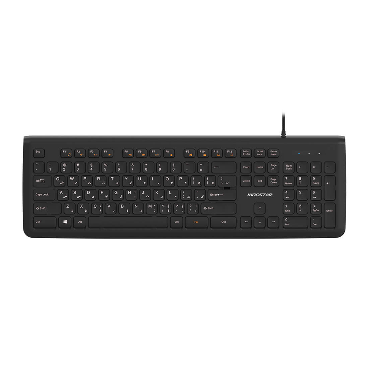 کیبورد با سیم کینگ استار مدل KB75-مشکی کیبورد با سیم کینگ استار مدل KB75-مشکی