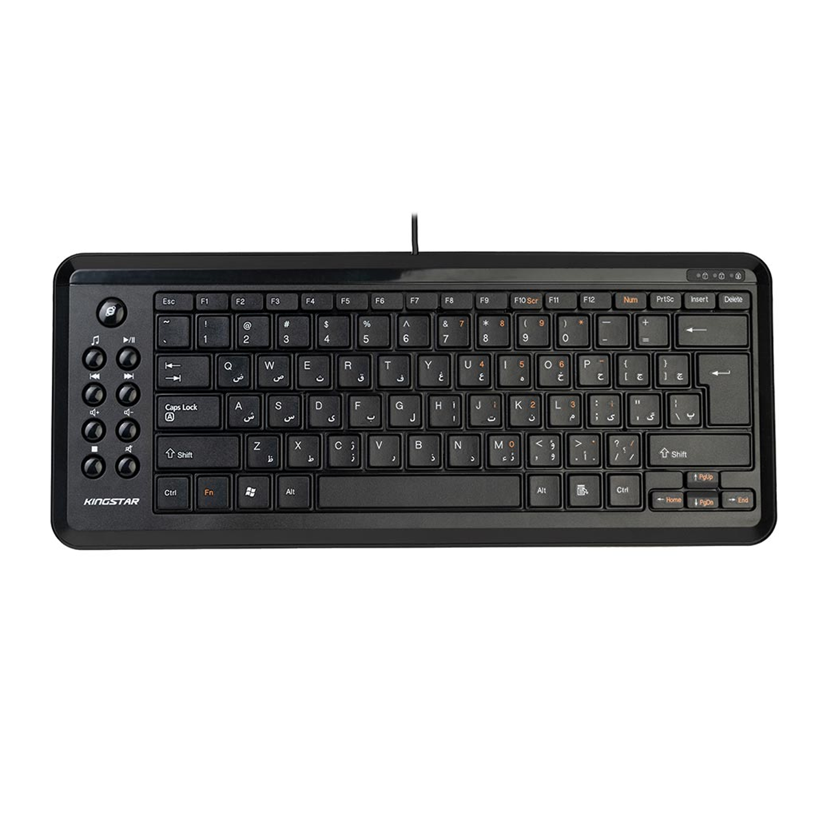 کیبورد با سیم کینگ استار مدل KB79-مشکی کیبورد با سیم کینگ استار مدل KB79-مشکی