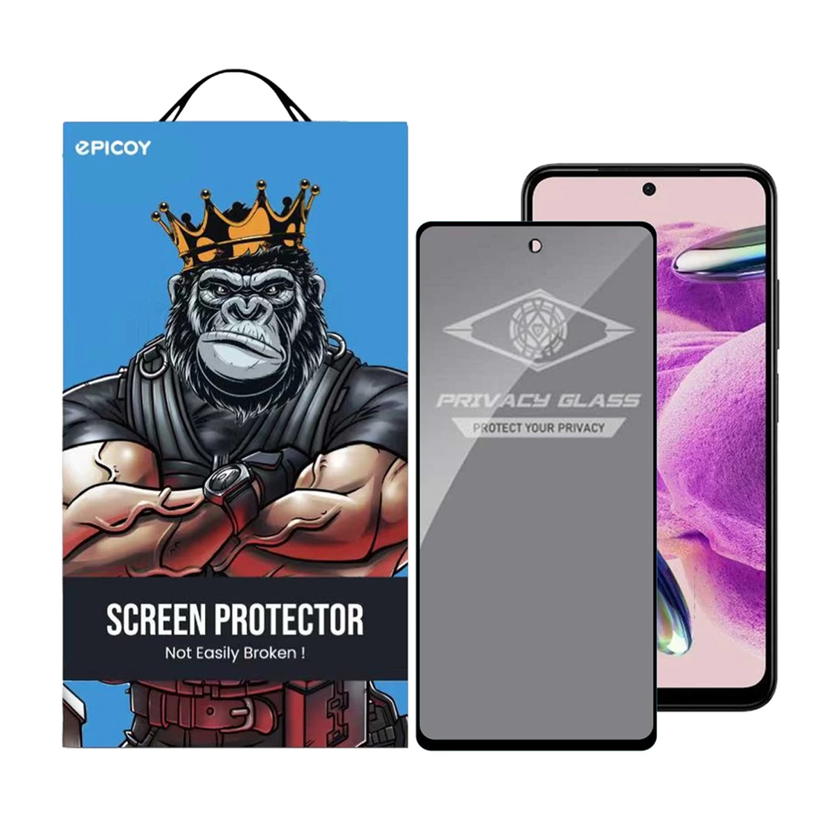 گلس گوشی شیائومی Redmi Note 12S -  Redmi Note 11S 4G اپیکوی مدل Privacy-مشکی گلس گوشی شیائومی Redmi Note 12S -  Redmi Note 11S 4G اپیکوی مدل Privacy-مشکی