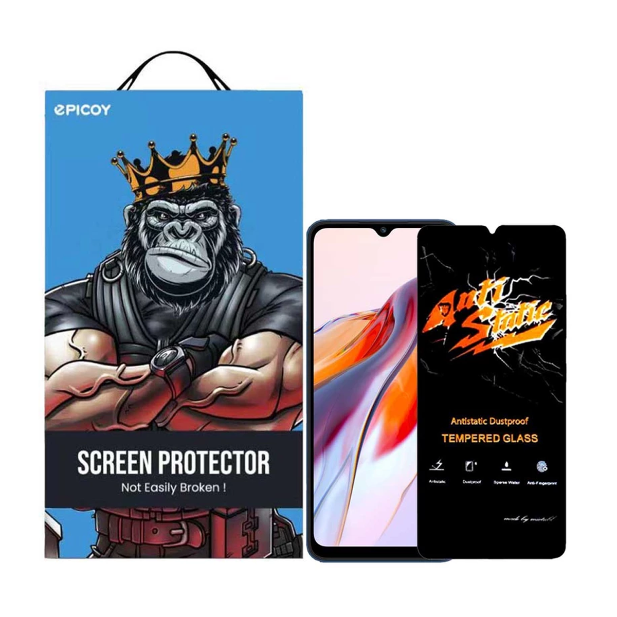 گلس گوشی شیائومی Redmi 12C - 10C اپیکوی مدل Antistatic Dustproof-مشکی گلس گوشی شیائومی Redmi 12C - 10C اپیکوی مدل Antistatic Dustproof-مشکی