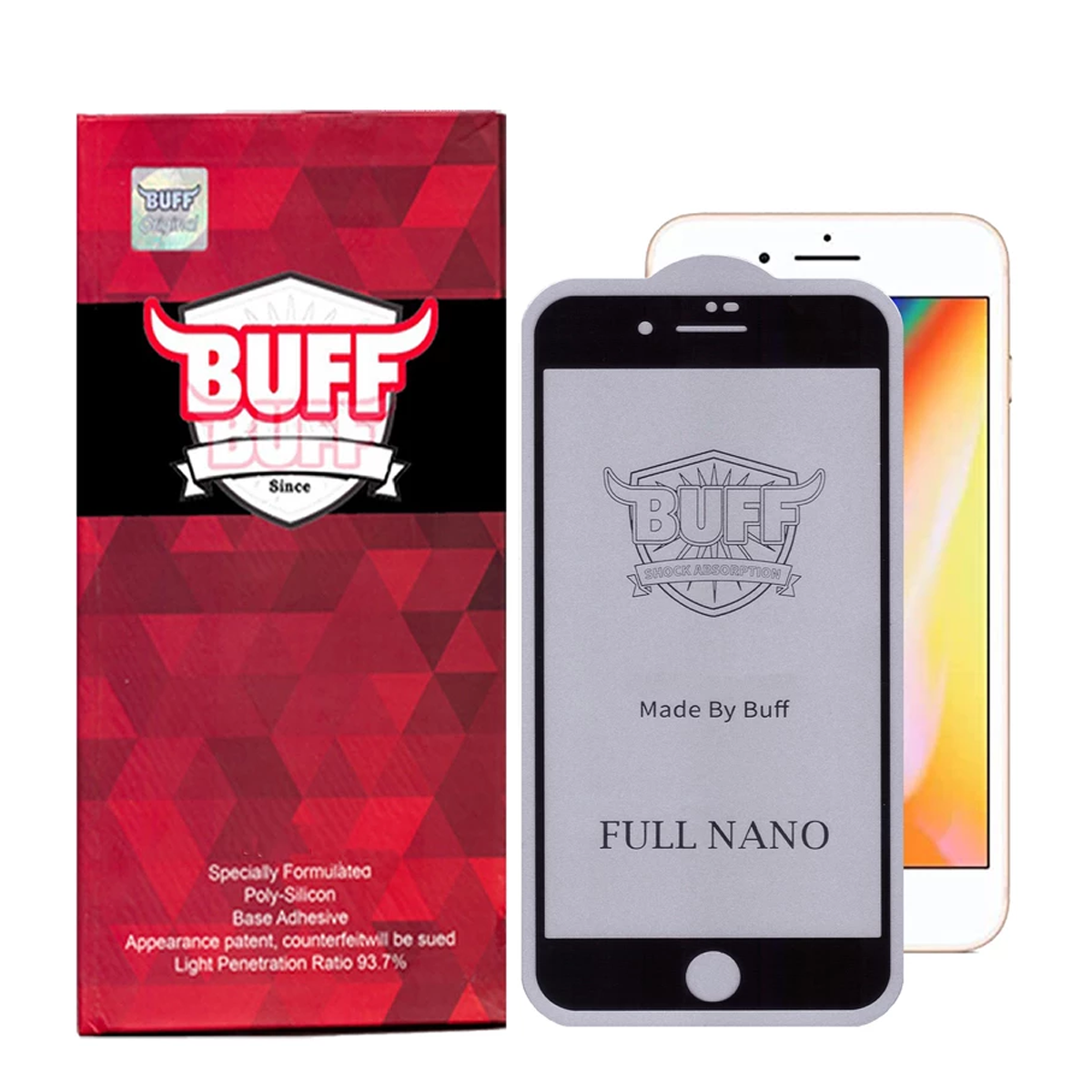 گلس گوشی اپل iPhone 8 Plus - 7 Plus بوف مدل Full Nano-بی رنگ گلس گوشی اپل iPhone 8 Plus - 7 Plus بوف مدل Full Nano-بی رنگ