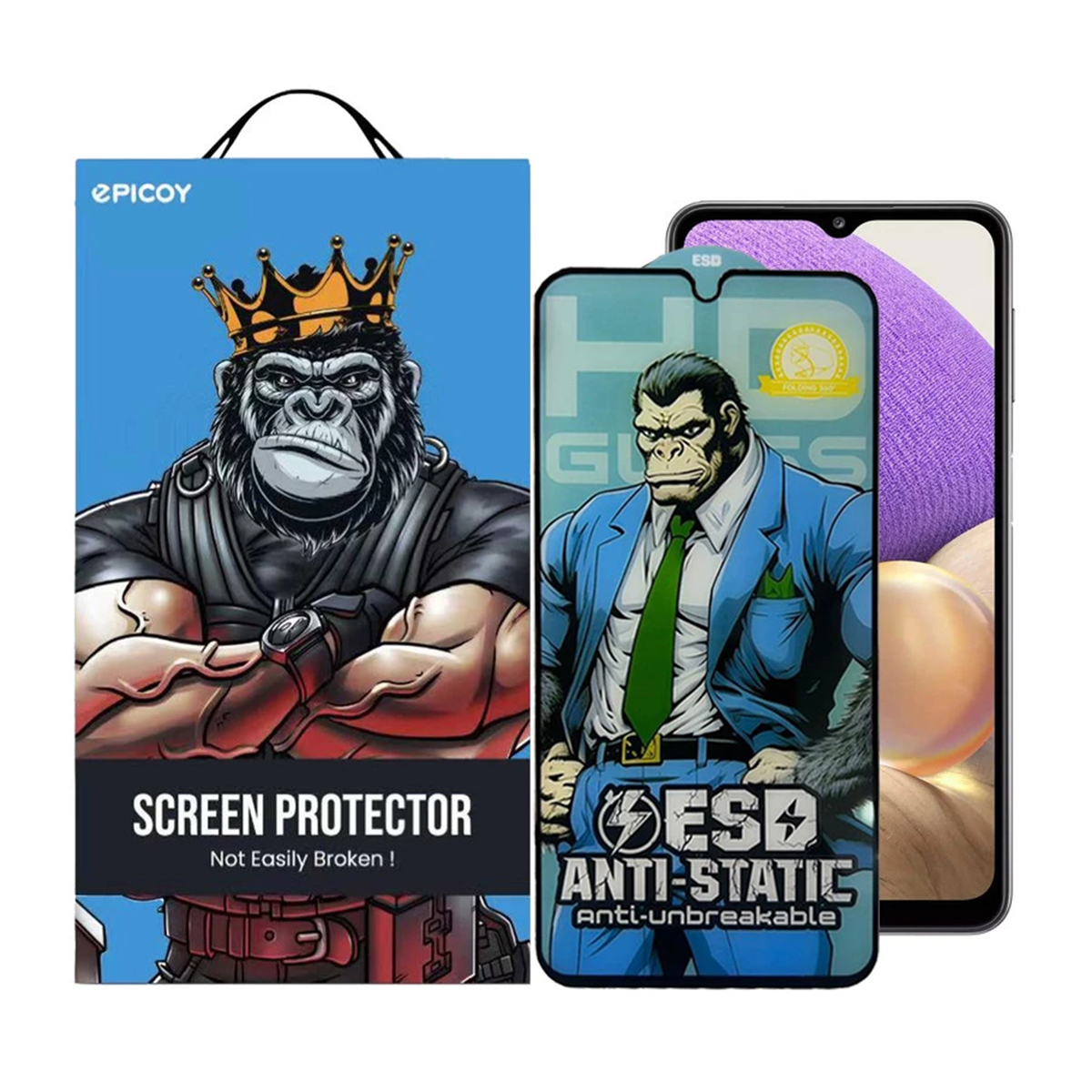 گلس گوشی سامسونگ Galaxy A32 5G - M32 5G - M12 4G اپیکوی مدل Gorilla ESD گلس گوشی سامسونگ Galaxy A32 5G - M32 5G - M12 4G اپیکوی مدل Gorilla ESD