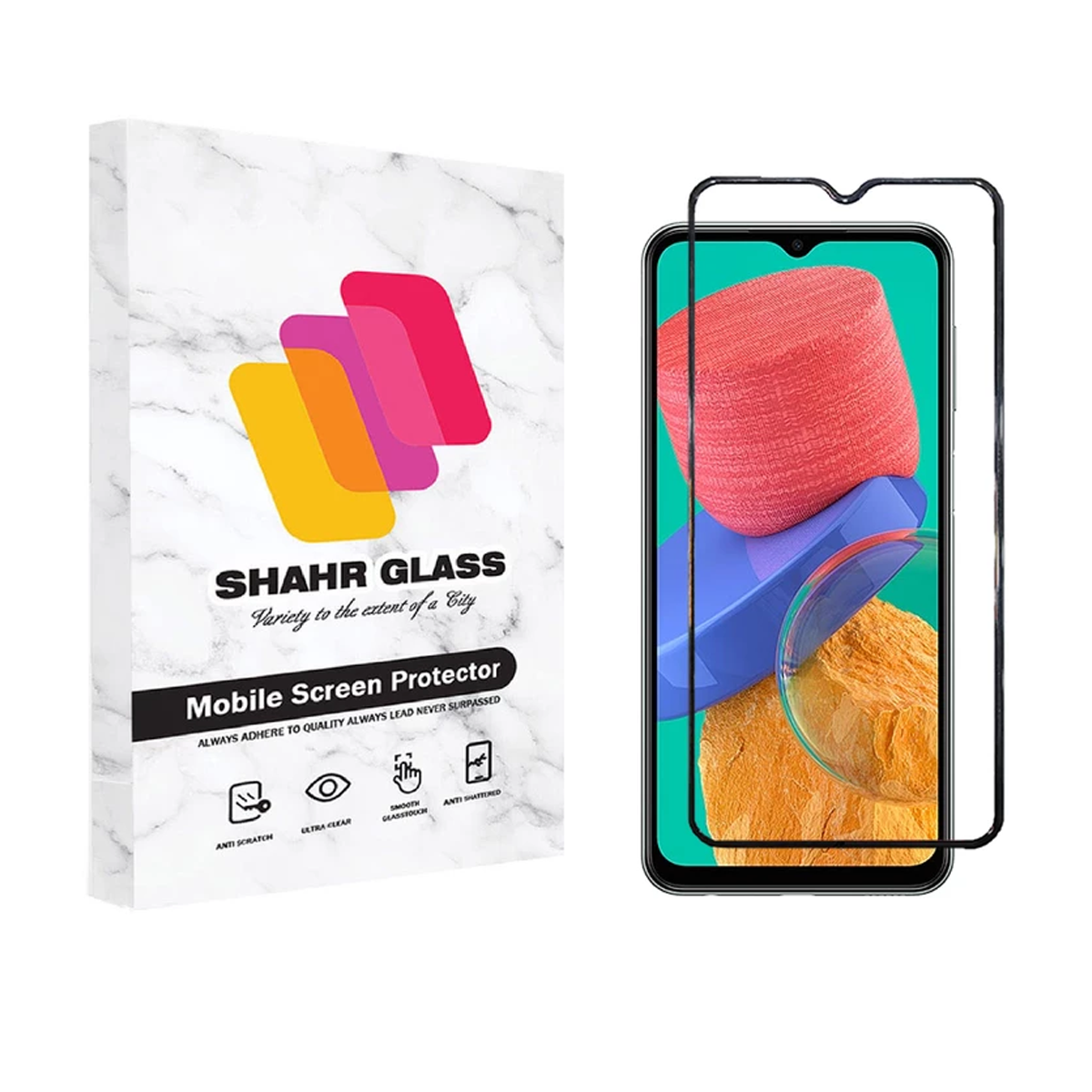 گلس گوشی سامسونگ Galaxy M33 شهر گلس مدل WEVA-مشکی گلس گوشی سامسونگ Galaxy M33 شهر گلس مدل WEVA-مشکی