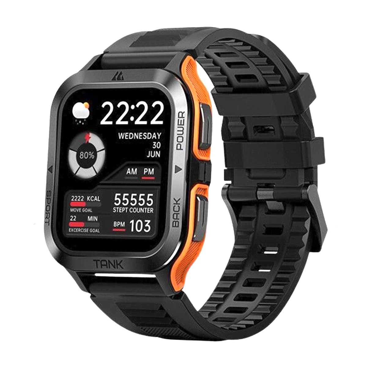 ساعت هوشمند کاسپت مدل Tank M2  ساعت هوشمند کاسپت مدل Tank M2