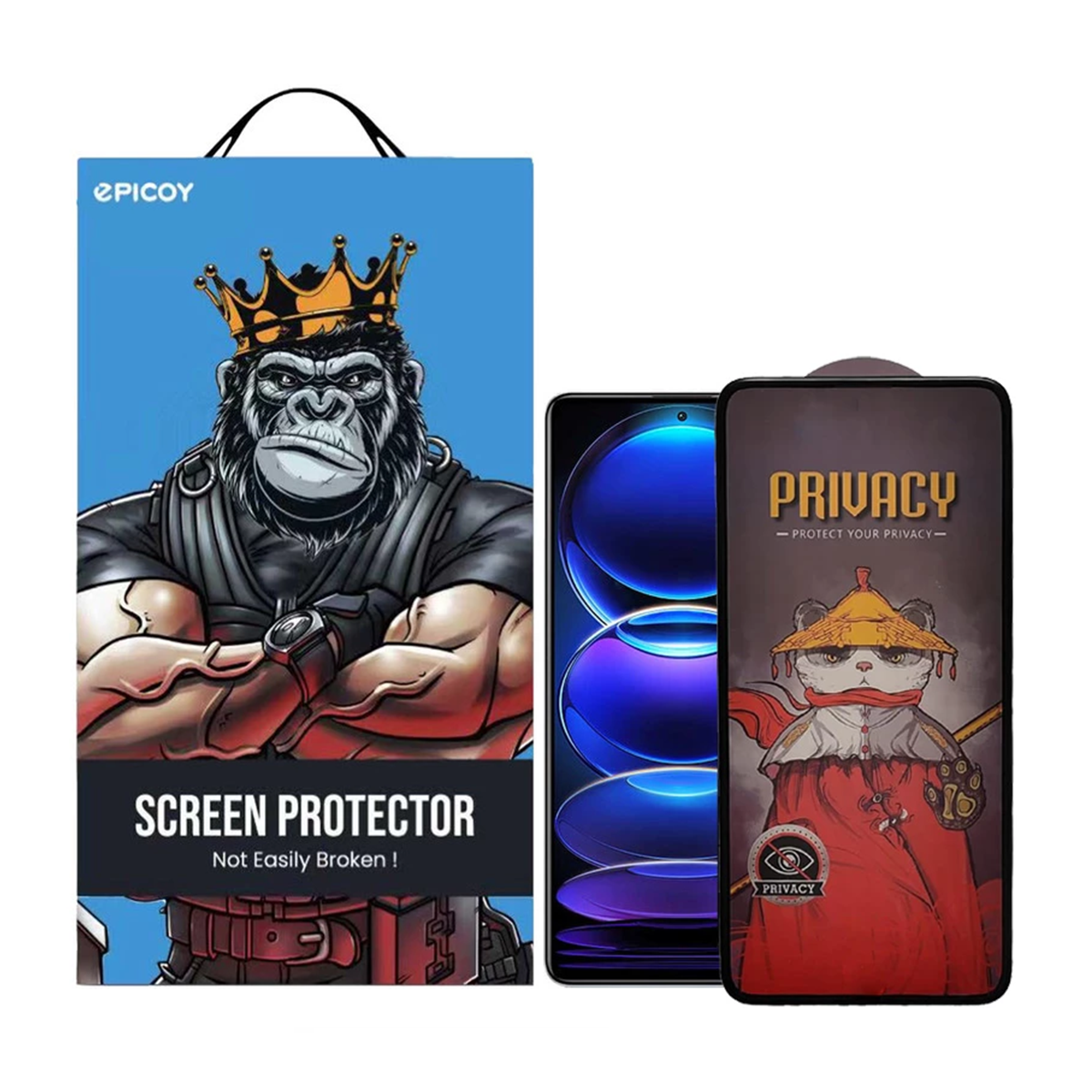 گلس گوشی شیائومی Redmi Note 12 Pro Plus اپیکوی مدل Airbag-Privacy