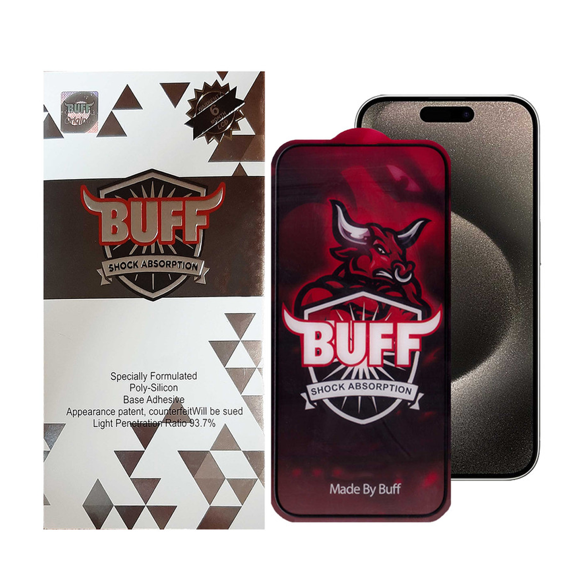 گلس گوشی اپل iPhone 15 Pro Max بوف مدل Crystal Pro-G-مشکی گلس گوشی اپل iPhone 15 Pro Max بوف مدل Crystal Pro-G-مشکی