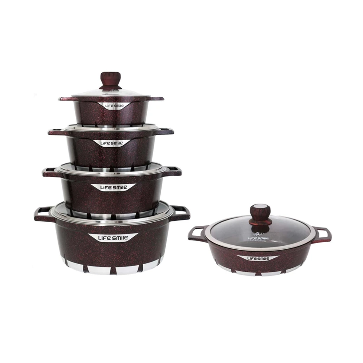 سرویس پخت و پز 10 پارچه لایف اسمایل مدل FLCM10