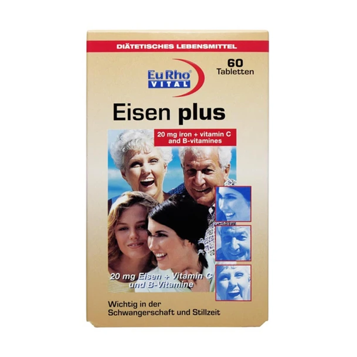 قرص آیزن پلاس یورو ویتال بسته 60 عددی قرص آیزن پلاس یورو ویتال بسته 60 عددی