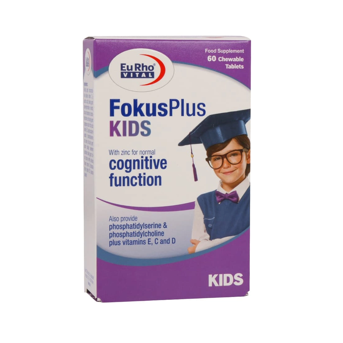 قرص جویدنی فوکوس پلاس کیدز یوروویتال بسته 60 عددی قرص جویدنی فوکوس پلاس کیدز یوروویتال بسته 60 عددی