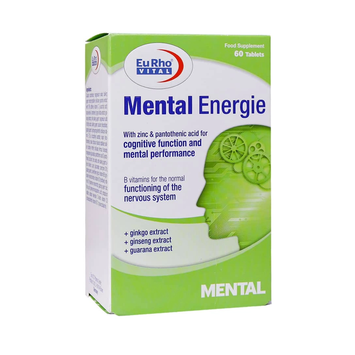 قرص منتال انرژی یوروویتال بسته 60 عددی