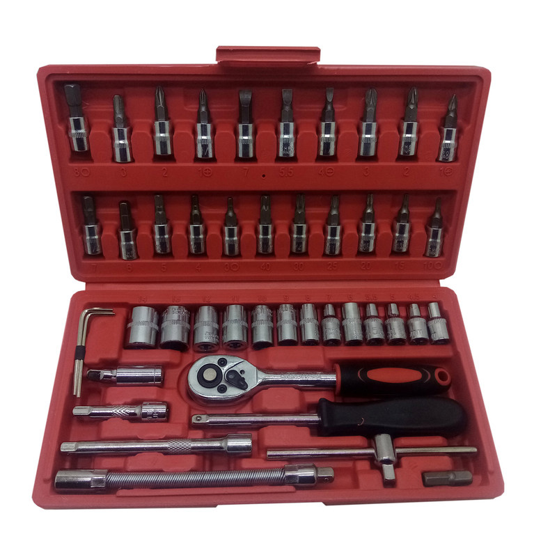 آچار بکس مدل 1/4 مجموعه 46 عددی آچار بکس مدل 1/4 مجموعه 46 عددی