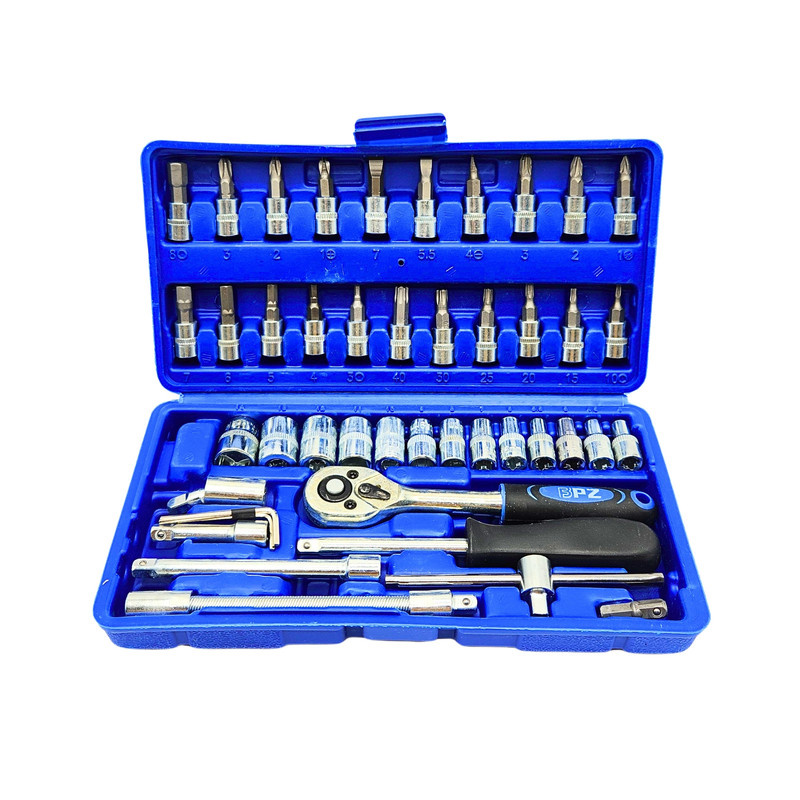 جعبه بکس بی پی زد مدل BPZ4003 مجموعه 46 عددی جعبه بکس بی پی زد مدل BPZ4003 مجموعه 46 عددی