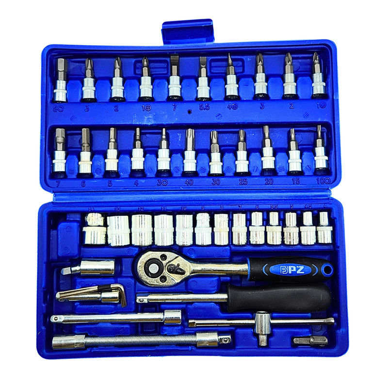 جعبه بکس بی پی زد کد 100110 مجموعه 46 عددی جعبه بکس بی پی زد کد 100110 مجموعه 46 عددی